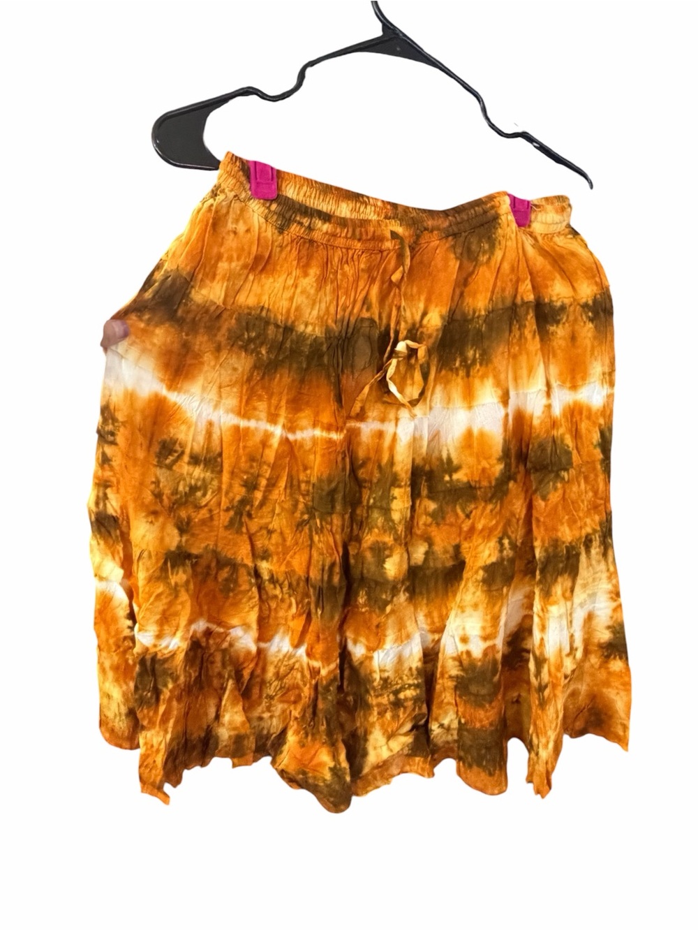 Women's tie dye midi Boho Skirt made in India